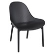 Compamia Sky 3 Piece Patio Conversation Set in Black