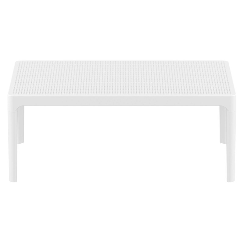 Compamia Sky Patio Coffee Table in White