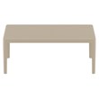 Compamia Sky Patio Coffee Table in Taupe