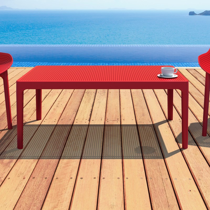 Compamia Sky Patio Coffee Table in Red