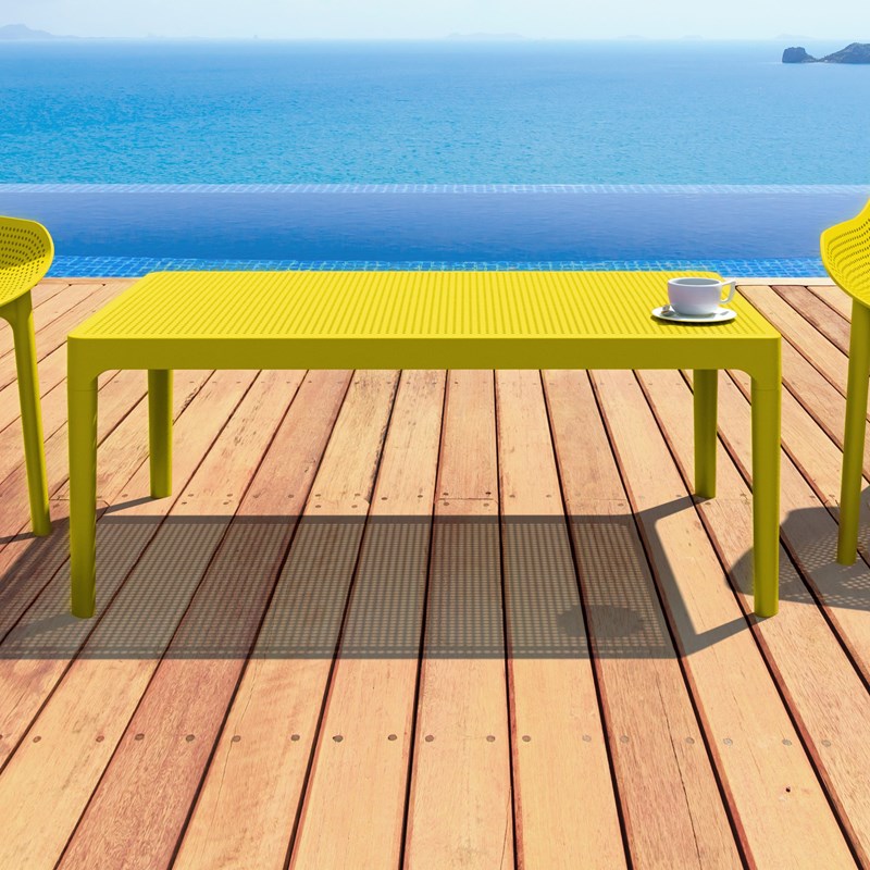 Compamia Sky Patio Coffee Table in Yellow