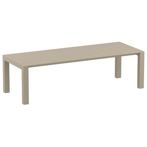 Compamia Vegas 118&quot Extendable Patio Dining Table in Taupe