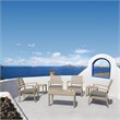 Compamia Artemis XL Club Chair in Taupe with Acrylic Fabric Taupe Cushions