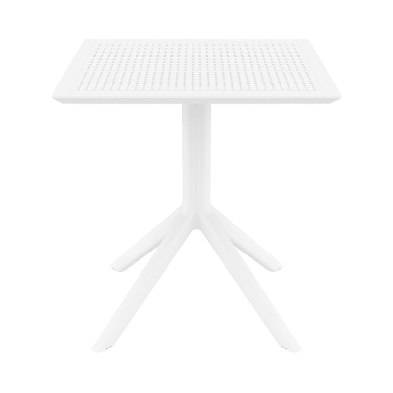 Sky Square Table 27 inch White