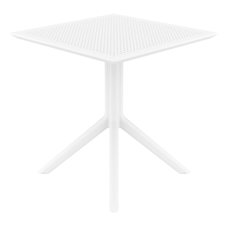 Sky Square Table 27 inch White