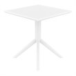 Sky Square Table 27 inch White