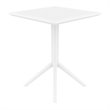 Sky 24 inch Square Folding Table in White finish