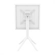Sky 24 inch Square Folding Table in White finish