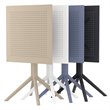 Sky 24 inch Square Folding Table in White finish