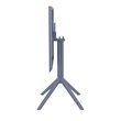Sky 24 inch Square Folding Table in Dark Gray finish