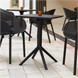 Sky 24 inch Square Folding Table in Black finish
