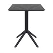 Sky 24 inch Square Folding Table in Black finish