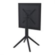 Sky 24 inch Square Folding Table in Black finish