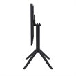 Sky 24 inch Square Folding Table in Black finish