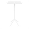 Sky 24 inch Square Folding Bar Table in White finish