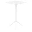 Sky 24 inch Square Folding Bar Table in White finish