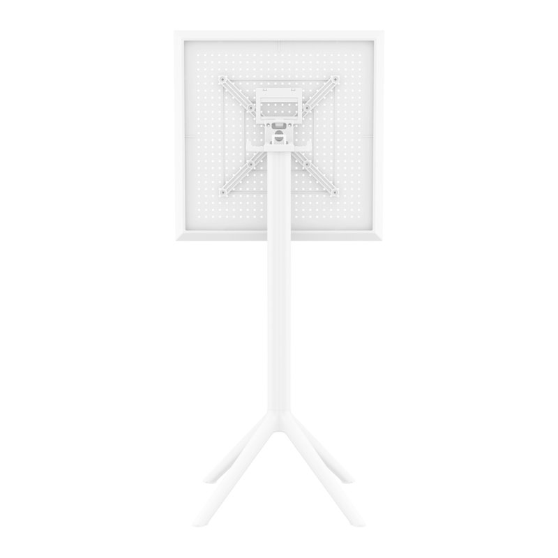 Sky 24 inch Square Folding Bar Table in White finish