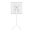Sky 24 inch Square Folding Bar Table in White finish