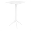 Sky 24 inch Square Folding Bar Table in White finish