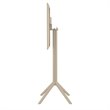 Sky 24 inch Square Folding Bar Table in Taupe finish