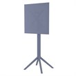 Sky 24 inch Square Folding Bar Table in Dark Gray finish