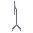 Sky 24 inch Square Folding Bar Table in Dark Gray finish