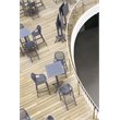 Sky 24 inch Square Folding Bar Table in Dark Gray finish