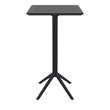 Sky 24 inch Square Folding Bar Table in Black finish