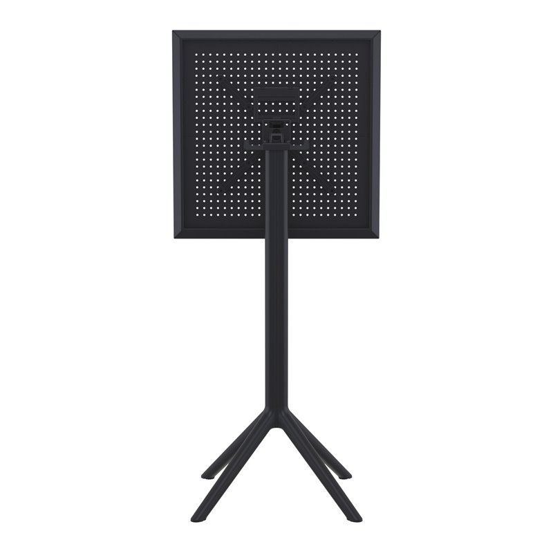Sky 24 inch Square Folding Bar Table in Black finish