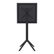 Sky 24 inch Square Folding Bar Table in Black finish