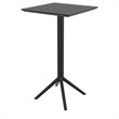 Sky 24 inch Square Folding Bar Table in Black finish