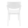 Compamia Lisa Outdoor Dining Arm Chair in White Finish