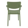 Compamia Lisa Dining Arm Chair in Olive Green finish