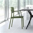 Compamia Lisa Dining Arm Chair in Olive Green finish
