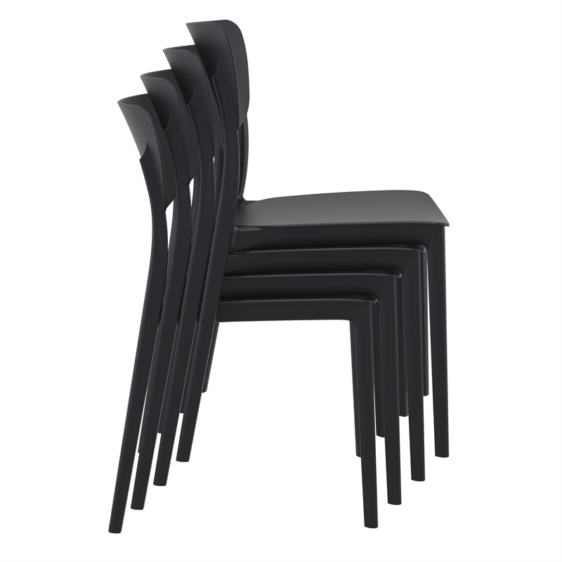 Compamia Monna Outdoor Dining Chair in Black