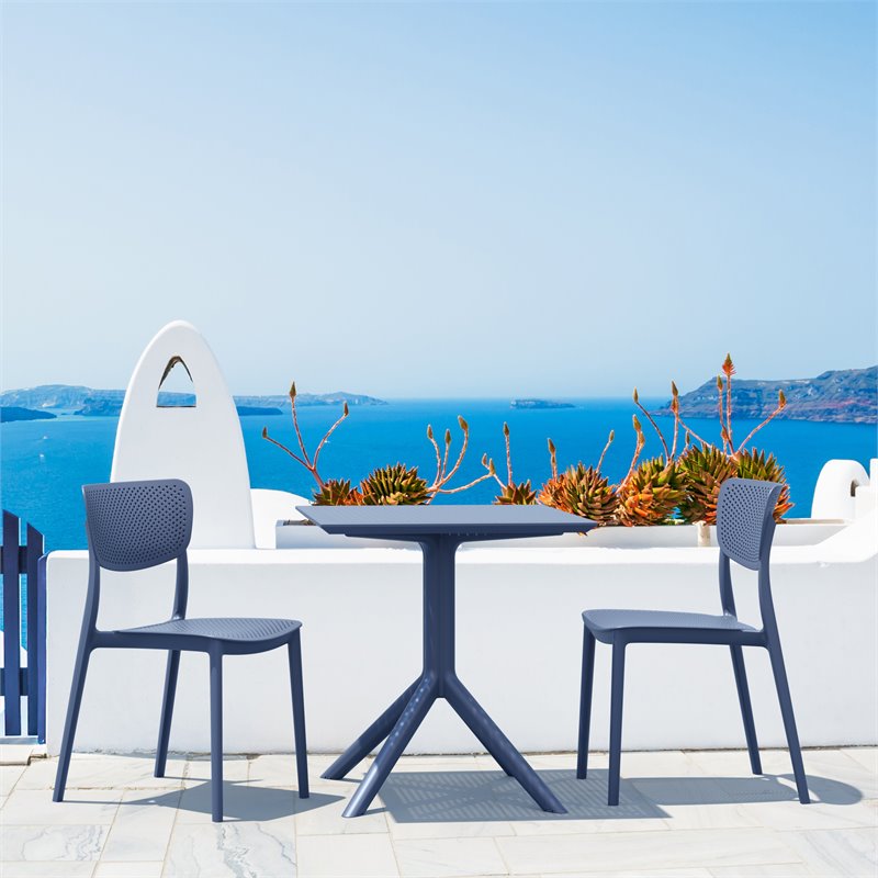 Compamia Lucy Dining Chair in Dark Gray Finish