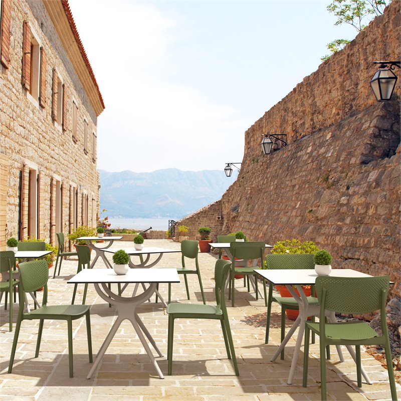 Compamia Lucy Dining Chair in Olive Green Finish