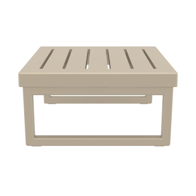 Compamia Mykonos Square Coffee Table in Taupe finish