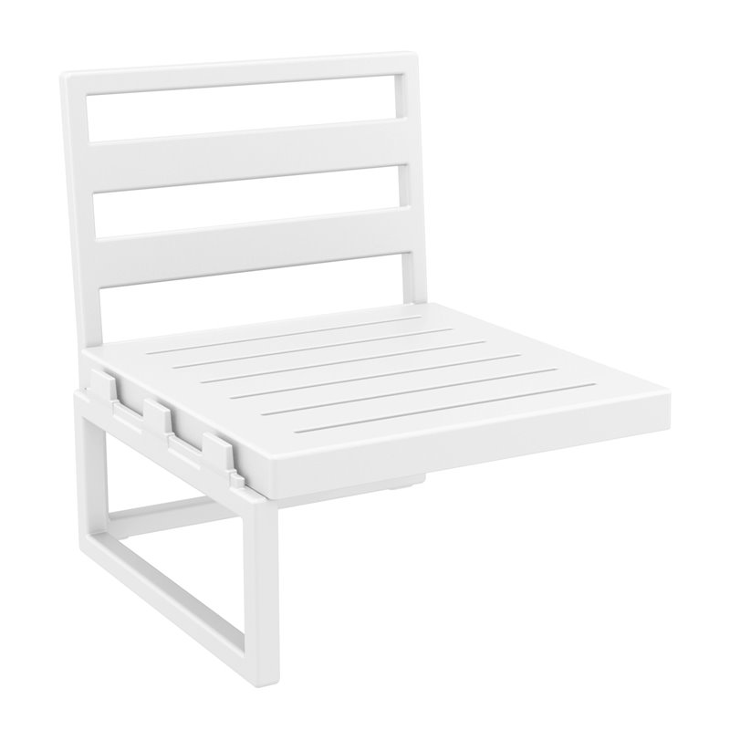 Compamia Mykonos Extension White with Acrylic Fabric Natural Cushion