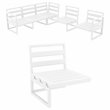Compamia Mykonos Extension White with Acrylic Fabric Natural Cushion