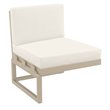 Compamia Mykonos Extension in Taupe finish with Acrylic Fabric Natural Cushion