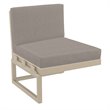 Compamia Mykonos Extension Taupe with Acrylic Fabric Taupe Cushion