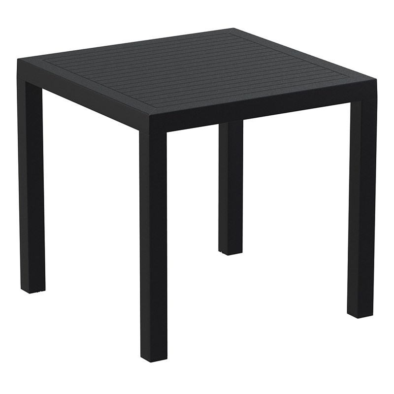 Compamia Air Square Dining Set with 4 Chairs Black