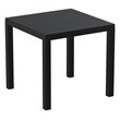 Compamia Air Square Dining Set with 4 Chairs Black