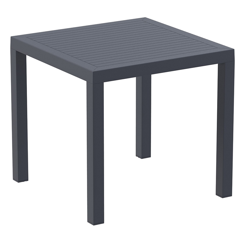 Compamia Air Square Dining Set with 4 Chairs Dark Gray
