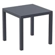 Compamia Air Square Dining Set with 4 Chairs Dark Gray