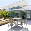 Compamia Air Square Dining Set with 4 Chairs Taupe