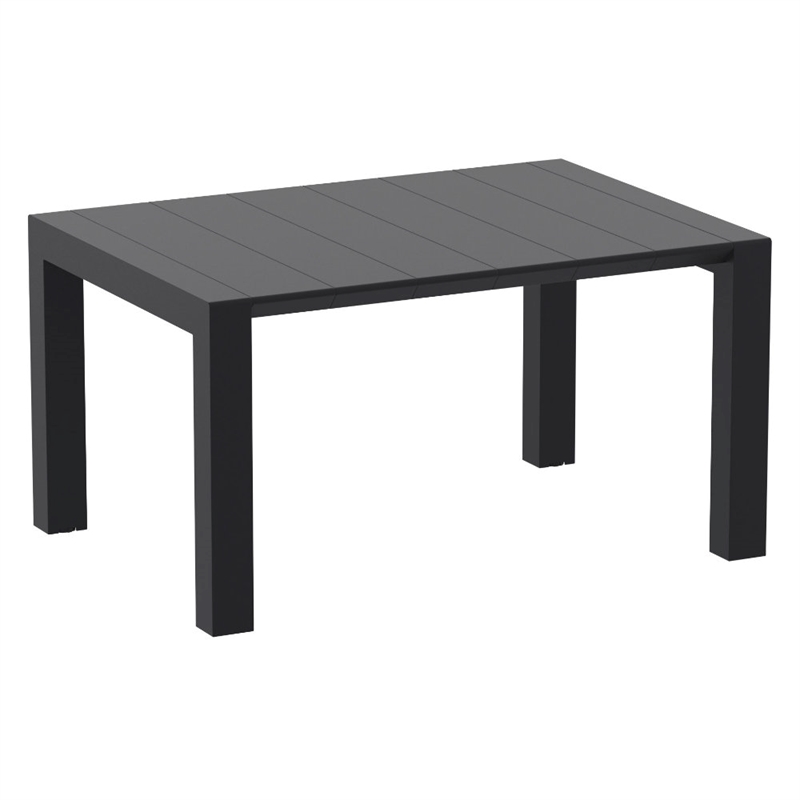 Air XL Extension Dining Set 5 Piece Black