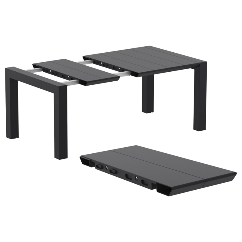 Air XL Extension Dining Set 5 Piece Black