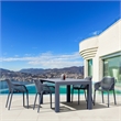 Compamia Air XL Extension 5 Piece Dining Set in Dark Gray